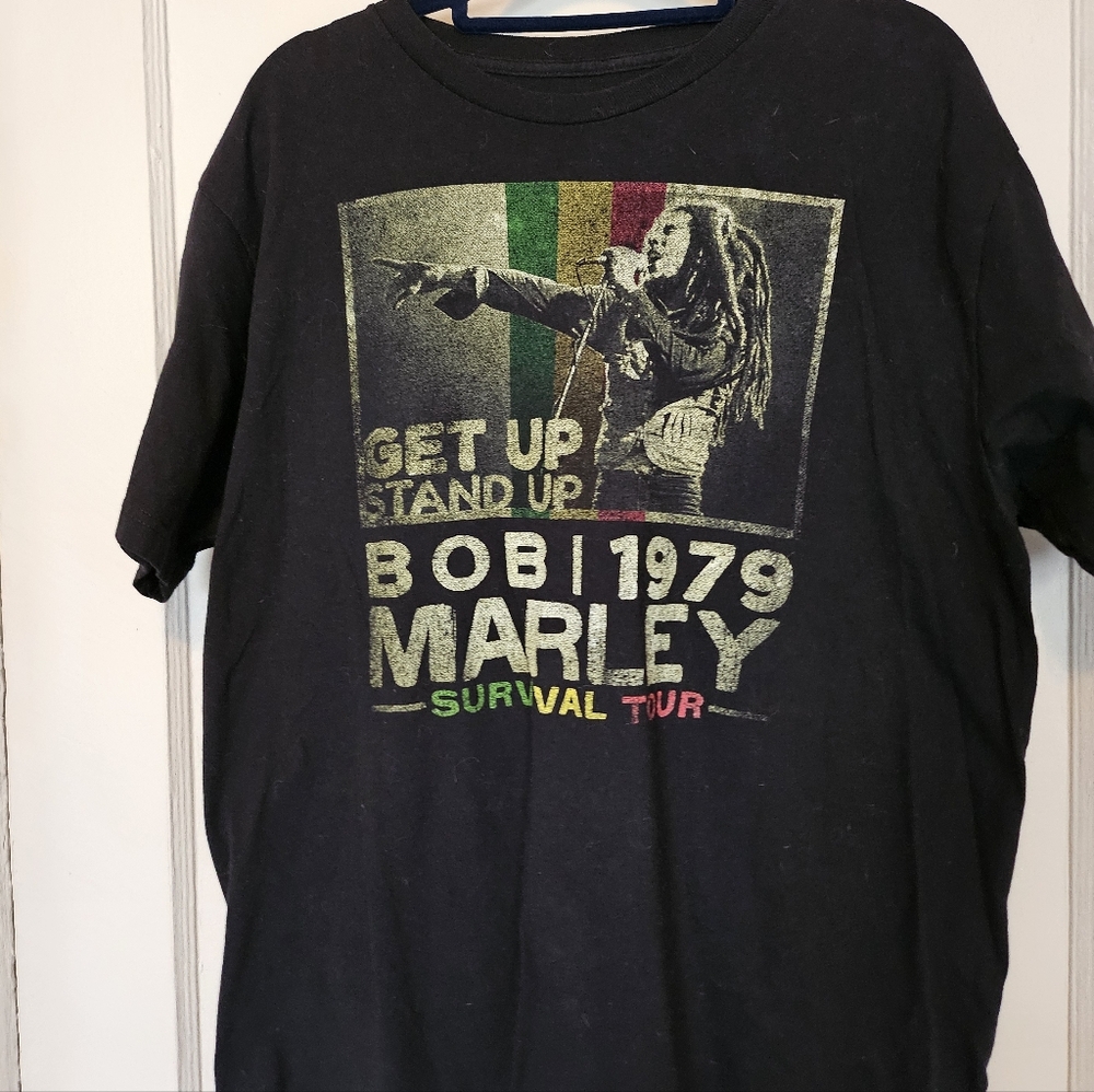 NEW-Bob Marley, Survival Tour, Zion Rootswear, Tee, T-Shirt, Short Sleeve - Picture 2 of 3